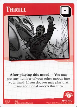MTG Secret Lair Mood Swings - Thrill - Mythic - Card # 0103 - Image 1