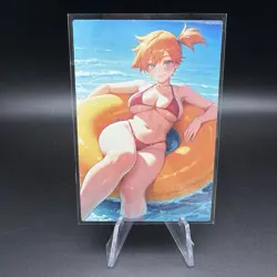 Misty Holographic Anime Collectible Trading Card - Image 1