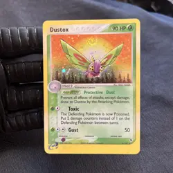 2003 Pokemon DUSTOX Ex Ruby & Sapphire REVERSE HOLO Rare e-Reader Set Card 6/109 - Image 1