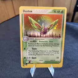 2003 Pokemon DUSTOX Ex Ruby & Sapphire REVERSE HOLO Rare e-Reader Set Card 6/109 - Image 3