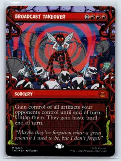 Broadcast Takeover (Showcase) #234 - TMT - Foil - NM - M - Image 1