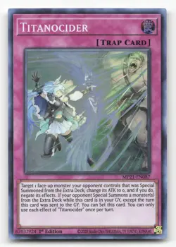 Yugioh Titanocider MP21-EN087 Super Rare 1st Edition NM - Image 1