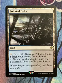 MTG 2014 Khans of Tarkir: Polluted Delta (239/269) LP - Image 3