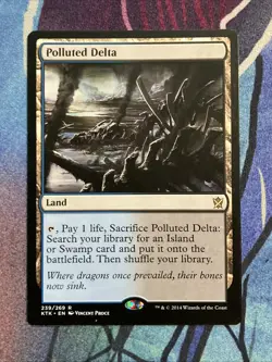 MTG 2014 Khans of Tarkir: Polluted Delta (239/269) LP - Image 5