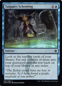 Taigam's Scheming KTK 57 Foil English NM - MTG - Image 1