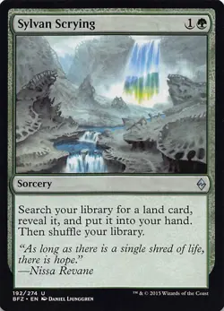 Sylvan Scrying BFZ 192 Normal English NM - MTG - Image 1