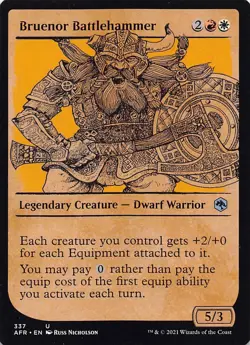 Bruenor Battlehammer (Showcase) AFR 337 English NM - MTG - Image 1