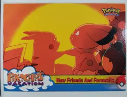 New Friends And Farewells # 59 VLP - Topps Pikachus Vacation Pokemon Subset Card - Image 1