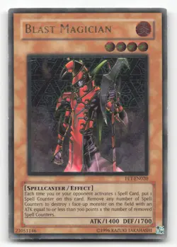 Yugioh Blast Magician FET-EN020 Ultimate Rare Unlimited LP - Image 1