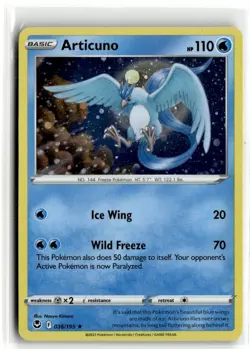 2022 Pokemon Silver Tempest Articuno #036/195 - Image 1