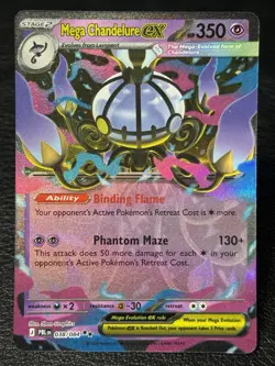 Complete Set of 6 Mega Evolution ex Double Rares - Pokemon TCG: Pitch Black - NM - Image 2