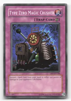 Yugioh Type Zero Magic Crusher DB1-EN188 Common Unlimited NM - Image 1