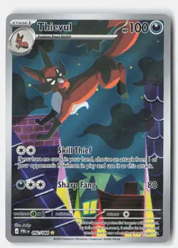 Pokemon tcg ME05: Pitch Black Thievul Near Mint or Better - Image 1