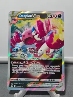 Drapion VSTAR 119/196 Holo VSTAR Rare Lost Origin Pokemon Near Mint - Image 1
