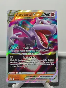 Aerodactyl VSTAR 093/196 Holo VSTAR Rare Lost Origin Pokemon Near Mint - Image 1
