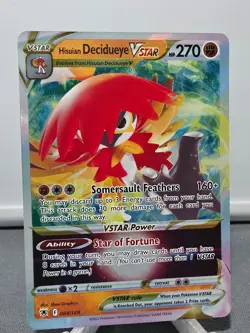 Hisuian Decidueye VSTAR 084/189 Holo VSTAR Rare Astral Radiance Pokemon NM - Image 1