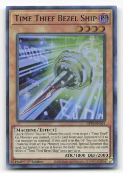 Yugioh Time Thief Bezel Ship GFTP-EN061 Ultra Rare 1st Edition NM - Image 1