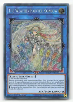 Yugioh The Weather Painter Rainbow SPWA-EN035 Secret Rare 1st Edition NM - Image 1