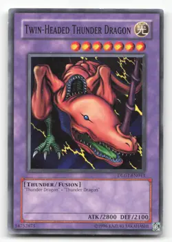 Yugioh Twin-Headed Thunder Dragon DLG1-EN043 Common Unlimited LP - Image 1