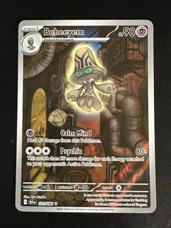 Beheeyem 121/086 Pokemon English Black Bolt Illustration Rare Full Art Holo NM - Image 1