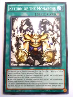 Return of the Monarchs - SR01-EN026 - 1st Edition - Near Mint - Yu-Gi-Oh! TCG - Image 1