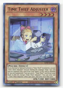 Yugioh Time Thief Adjuster GFTP-EN012 Ultra Rare 1st Edition NM - Image 1
