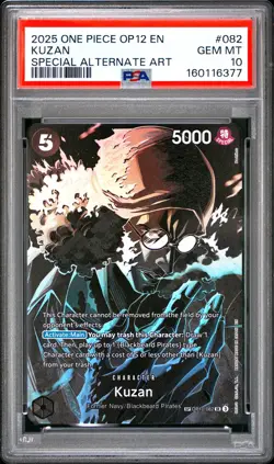 2025 One Piece Kuzan OP12-082 Special Alternate Art PSA 10 Gem Mint - Image 1