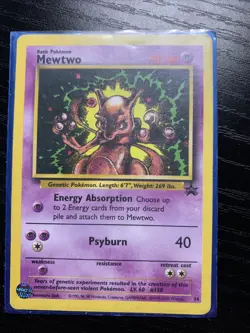 Mewtwo Black Star Promo 14 Pokemon Card - Image 1