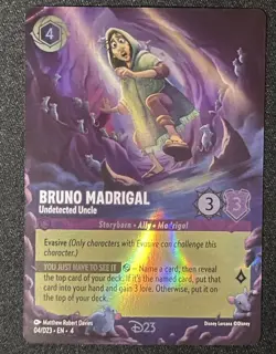 Disney Lorcana Bruno Madrigal 04/D23 Undetected Uncle Disney23 Promo - Image 1