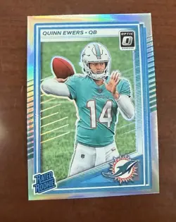 2025 Panini Donruss Optic - Rated Rookie Quinn Ewers #213 Holo Prizm (RC) - Image 1