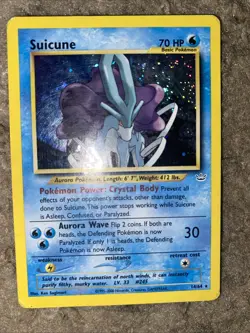 Suicune **RARE** Holo Neo Revelation Pokemon Card 14/64 - Image 1