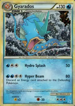 Gyarados (#30 Holo) Holo Common HGSS Trainer Kit: Gyarados & Raichu 30/30 NM - Image 1