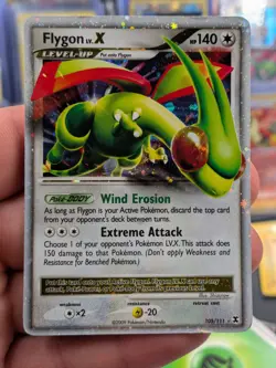 Pokemon TCG Flygon LV.X Rising Rivals 105 Holo Rare Holo LV.X - Image 1
