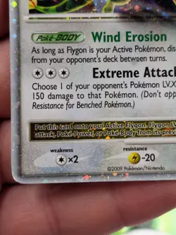 Pokemon TCG Flygon LV.X Rising Rivals 105 Holo Rare Holo LV.X - Image 2