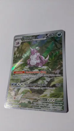 Pokemon Nidoking 174/165 Sv: Scarlet & Violet 151 Illustration Rare Holo 170HP - Image 4