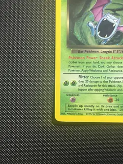 Pokemon Dark Golbat TCG Team Rocket Holo Card 7/82 Unlimited Rare NM Condition - Image 4