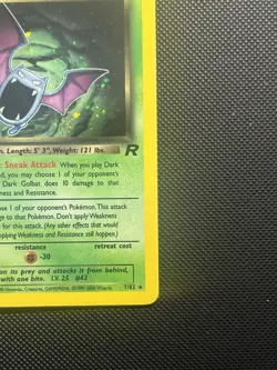 Pokemon Dark Golbat TCG Team Rocket Holo Card 7/82 Unlimited Rare NM Condition - Image 5