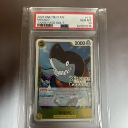 Megalo Judge Pack Vol. 7 One Piece Promo Card OP11-112 PSA 10 - Image 1