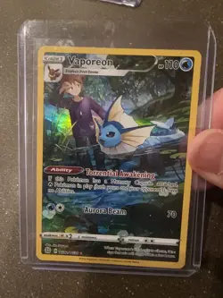 Vaporeon TG02/TG30 Trainer Gallery IR 2022 Pokemon Card TCG - Image 1