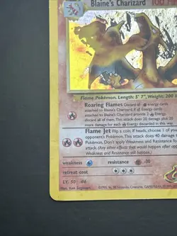 Blaine's Charizard 2/132 Set Gym Challenge Pokemon Card Rara Holo - Image 5