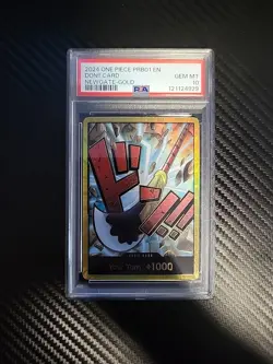 2024 One Piece PRB01 Don!! Card Newgate-Gold PSA 10 GEM MINT - Image 1