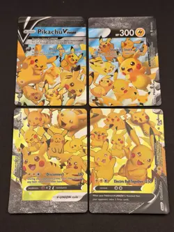 Pikachu V-Union [Set of 4] SWSH: Sword & Shield Promo Cards Holo - Image 1