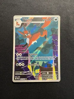Thievul 092/084 - Pitch Black - Illustration Rare NM Pokemon Cards - Image 1
