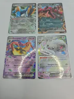 Pokemon TCG ex Lot 4 Cards Chaos Rising Double Rares - Image 1