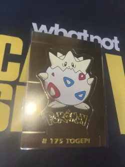 Togepi Gold Holo Pokemon 2000 Navarrete Buildable Card Kanto US seller - Image 1