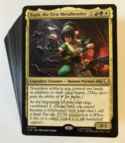 MTG Magic The Gathering Toph, First Metalbender Budget 100 Card Commander Deck - Image 1