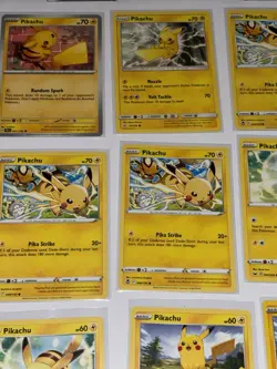 Pokemon TCG Pikachu 12-Card common/uncommon Lot English - Image 2