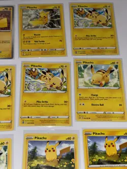 Pokemon TCG Pikachu 12-Card common/uncommon Lot English - Image 3