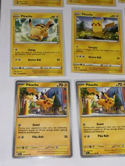 Pokemon TCG Pikachu 12-Card common/uncommon Lot English - Image 5
