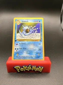 Vintage Pokemon Card Fossil 1st Edition Golduck 35/62 Non Holo Near Mint - NM - Image 1